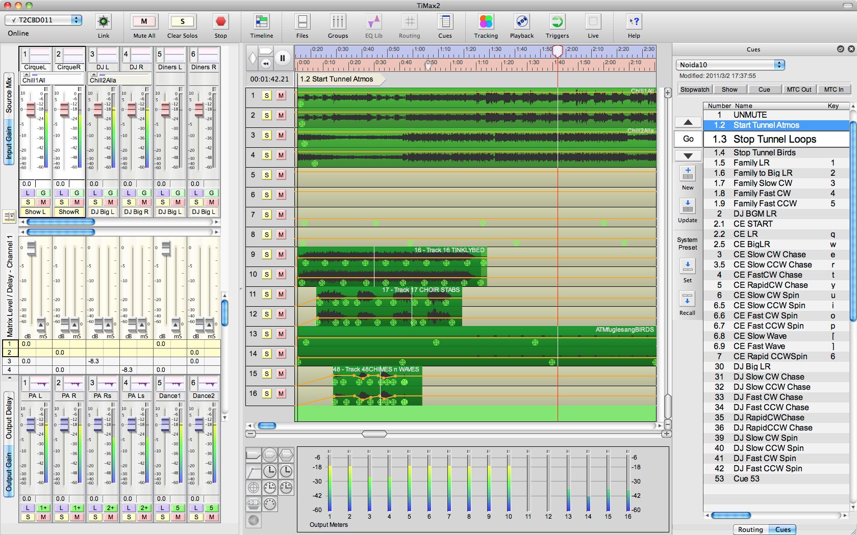 TiMax playback timeline